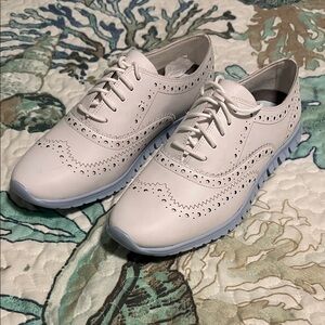 Women's White Cole Haan Brogue Shoes